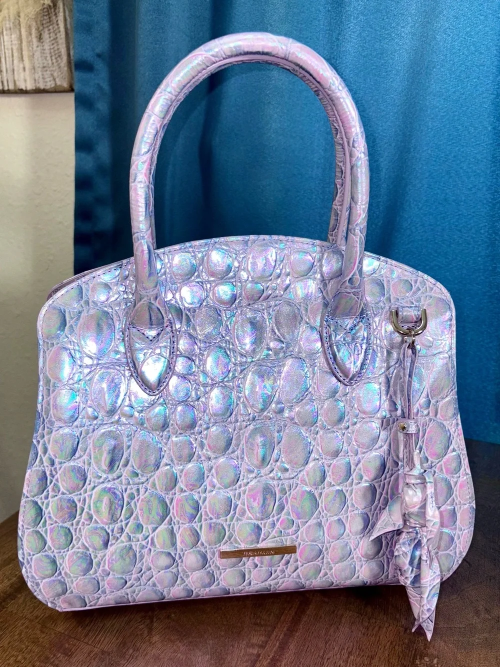 Brahmin EUC Rosetta - Lavender Dewdrop - Iridescent - Exclusive Design